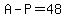 A+-+P+=+48