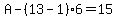 A-%2813-1%296=15