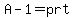 A-1=prt
