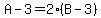 A-3=2%28B-3%29