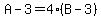 A-3=4%28B-3%29
