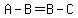 A-B=B-C