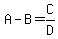 A-B=C%2FD