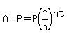 A-P=P%28r%2Fn%29%5Ent