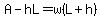 A-hL=w%28L%2Bh%29