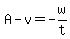 A-v=-w%2Ft