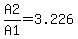 A2%2FA1+=+3.226
