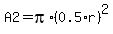 A2=pi%2A%280.5%2Ar%29%5E2