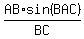 AB%2Asin%28%22BAC%22%29%2FBC