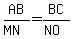 AB%2F%28MN%29=BC%2F%28NO%29
