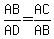 AB%2FAD=AC%2FAB