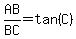 AB%2FBC=tan%28C%29
