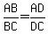 AB%2FBC+=+AD%2FDC