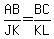 AB%2FJK=BC%2FKL