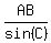 AB%2Fsin%28C%29