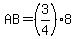 AB=%283%2F4%298