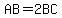 AB=2BC