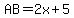 AB=2x%2B5