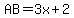 AB=3x%2B2