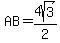 AB=4sqrt%283%29%2F2