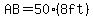 AB=50%288ft%29