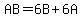 AB=6B%2B6A
