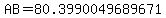 AB=80.3990049689671