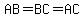 AB=BC=AC