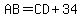 AB=CD%2B34
