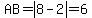 AB=abs%288-2%29=6