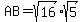 AB=sqrt%2816%29sqrt%285%29