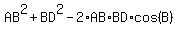 AB%5E2%2BBD%5E2-2%2AAB%2ABD%2Acos%28B%29