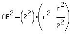 AB%5E2=%282%5E2%29%28r%5E2-r%5E2%2F2%5E2%29