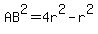 AB%5E2=4r%5E2-r%5E2