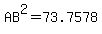 AB%5E2=73.7578