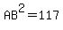 AB%5E2+=+117
