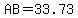 AB+=+33.73