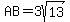 AB+=+3sqrt%2813%29