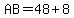 AB+=+48%2B8