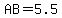 AB+=+5.5