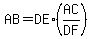AB+=+DE%2A%28AC%2FDF%29