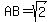 AB+=+sqrt%282%29