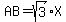 AB+=+sqrt%283%29X