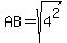 AB+=+sqrt%284%5E2%29