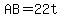 AB+=22t