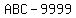 ABC-9999