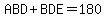 ABD%2BBDE=180