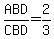 ABD%2FCBD=2%2F3