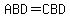 ABD=CBD