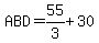 ABD+=+55%2F3+%2B+30